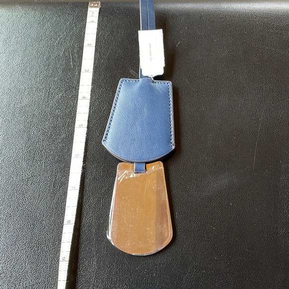 J Crew leather handbag charm accessory mirror NWT - Picture 4 of 6